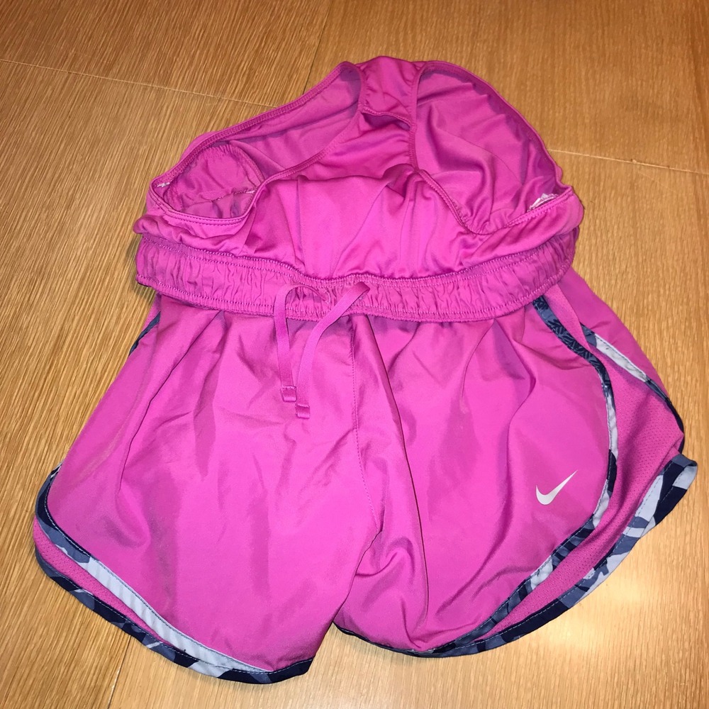 Nike Dri-FIT Tempo Running Shorts Pink Camo Trim Womens Medium 831558-616 - Picture 6 of 12